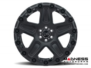 Jeep Custom Wheels (1) - Black Rhino - 17 x 9.5 - Cog - Matte Black 
